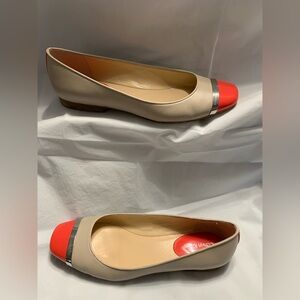 Tan/Peachy Pink Calvin Klein Flats
